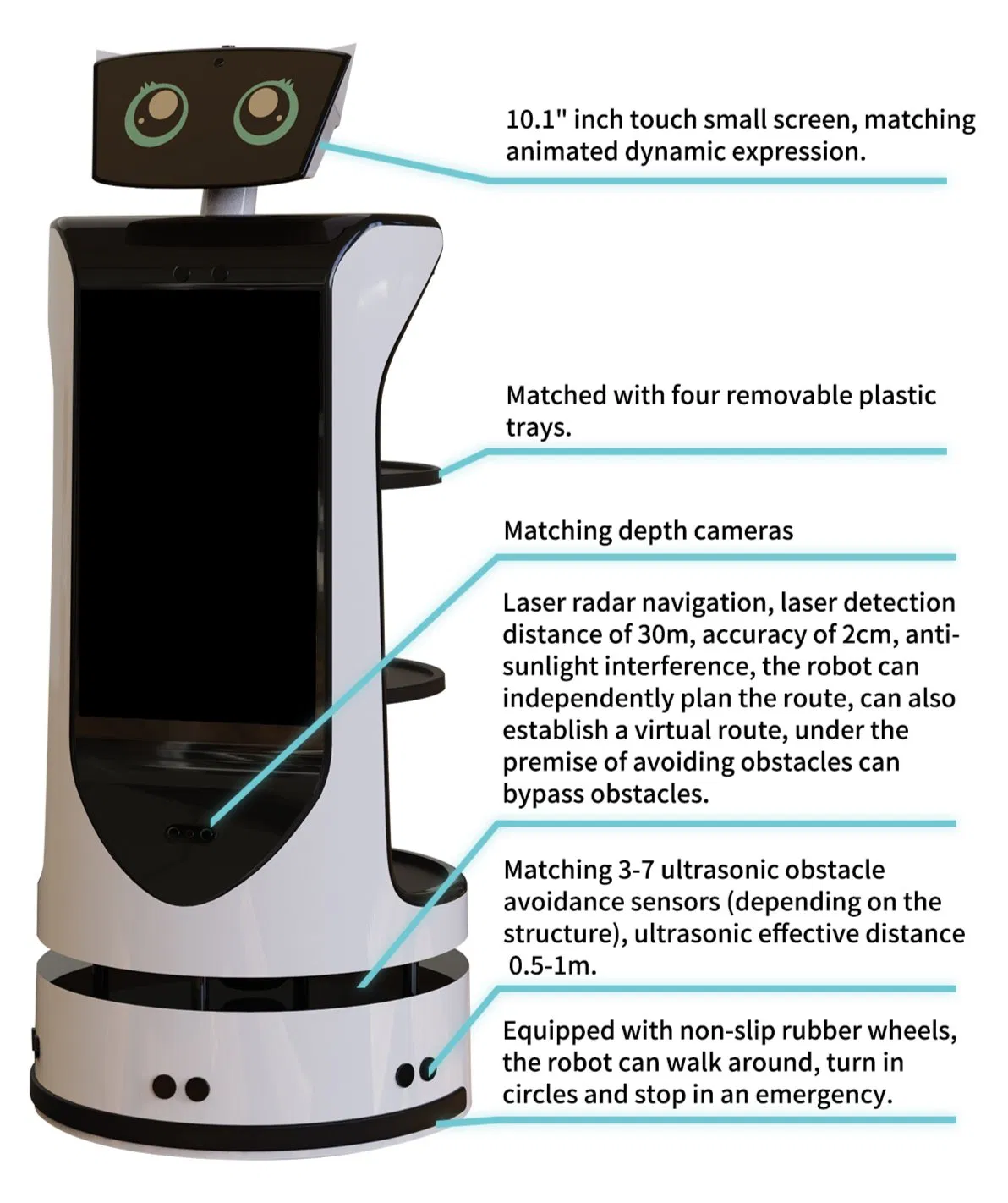 Smart Restaurant and Hotel Delivery-George Delivery Robot