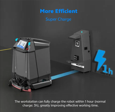 Intelligent Recognition Ai Technology Available for Warehouses  Hotels Highly Efficient Large Area Cleaning Robots