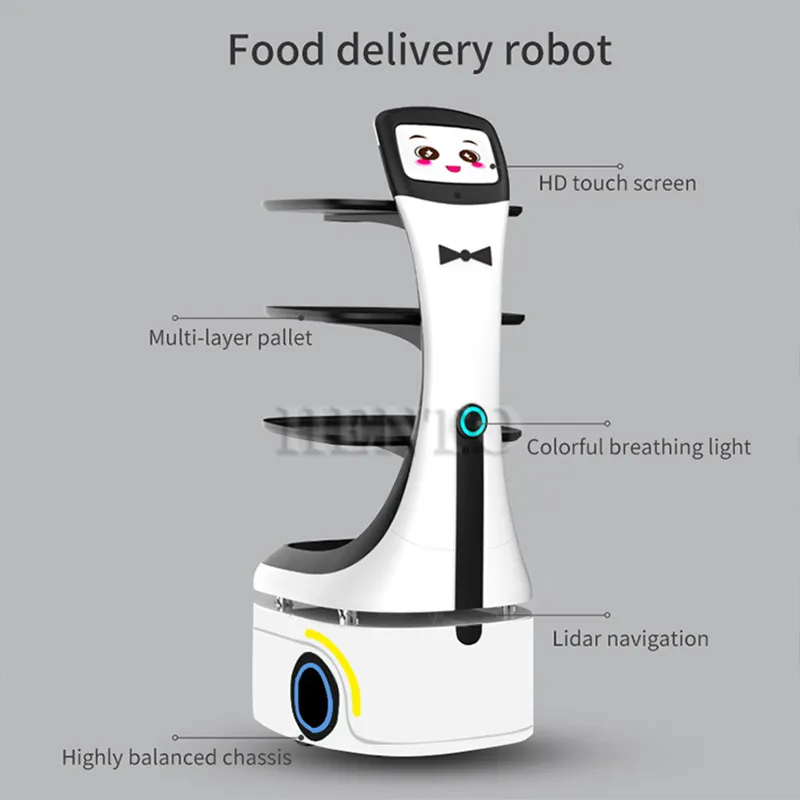 Delivery Robot Restaurant / Robot Delivery Food For Hotel