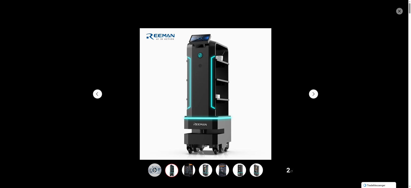 Self-Driving Delivery Robot Waiter Robot Restaurant Robot Delivery Robot Hotel Food Delivery Robot