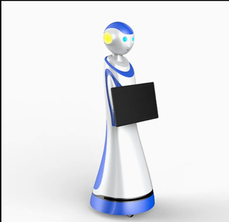 Self-Guided Ai Interactive Office Reception Robot with Business Face Recognition Intelligent Welcome Chat for Commercial Spaces