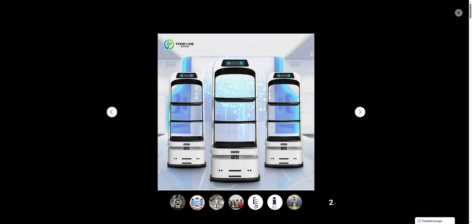 Intelligent Multi-Floor Food Delivery Robot Top-Notch Temperature-Controlled Food Delivery Robot