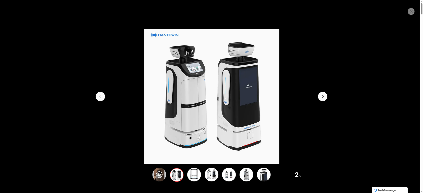 Commercial Intelligent Welcome and Reception Service Delivery Robot for Hotel Restaurant