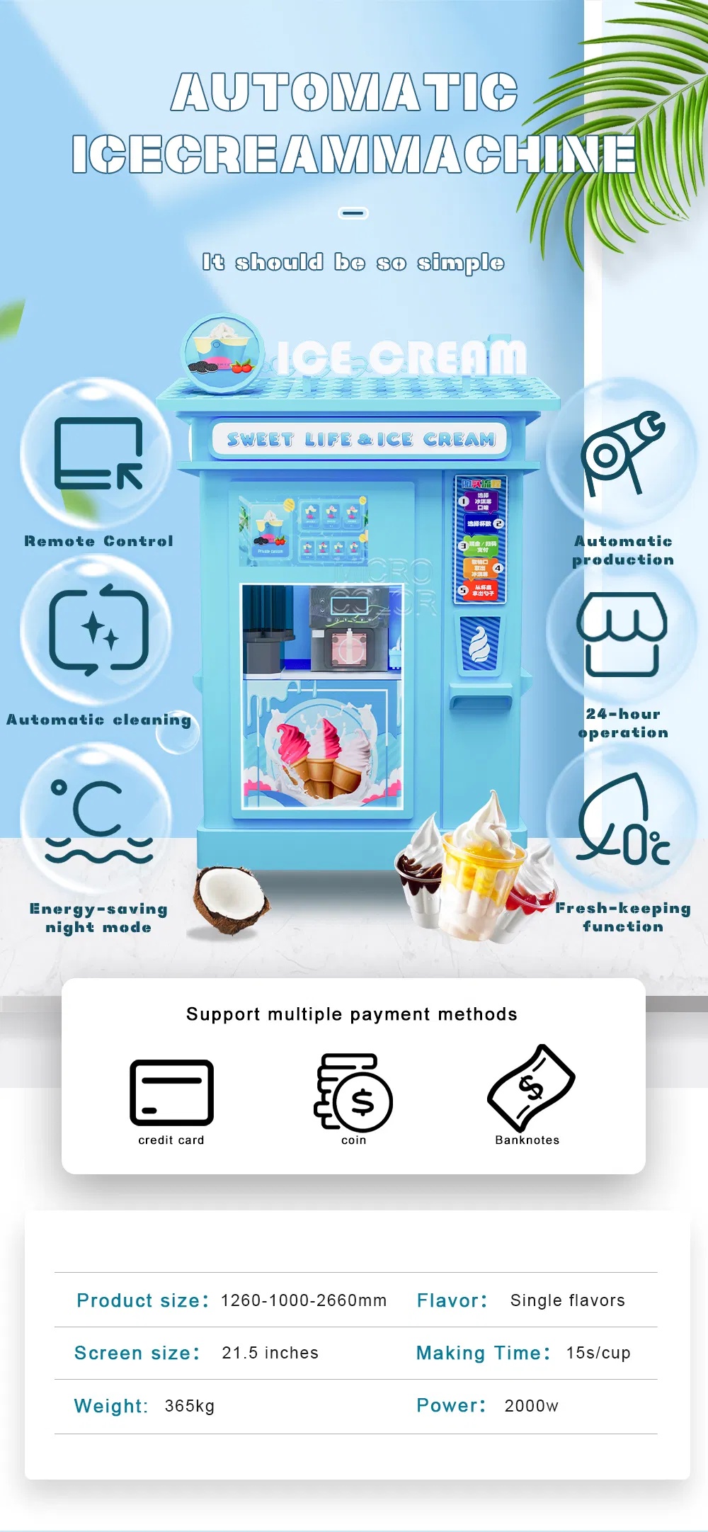 Smart Coin-Operated Ice Cream Vending Robot with Bill Acceptor