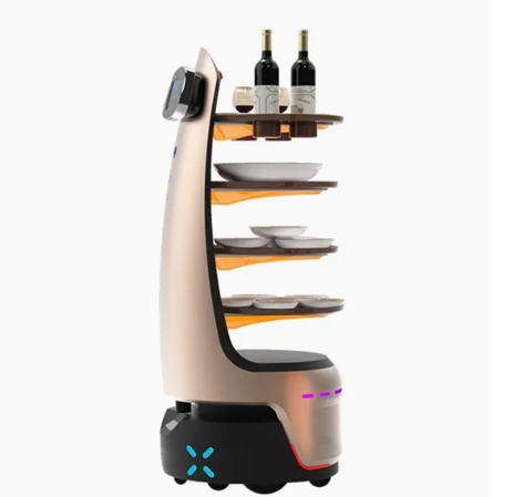 Hotels   Restaurants Automatically Charge   Avoid Obstacles for Accurate Delivery-Bearbot Delivery Robot