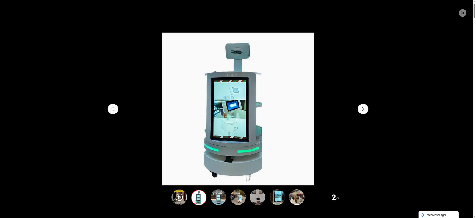 Ai Driver Food Delivery Robot Autonomous Restaurant Robot Waiter for Restaurant Hotel Coffee Piza