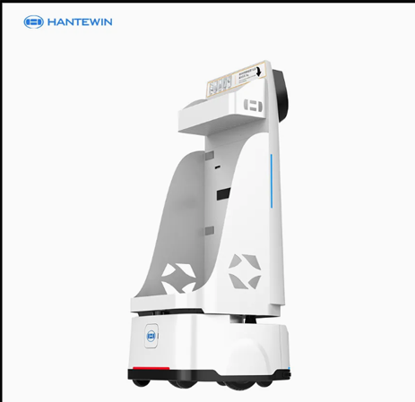 Intelligent Mobile Advertising Service Smart Luggage Delivery Robot in The Airport Hotel