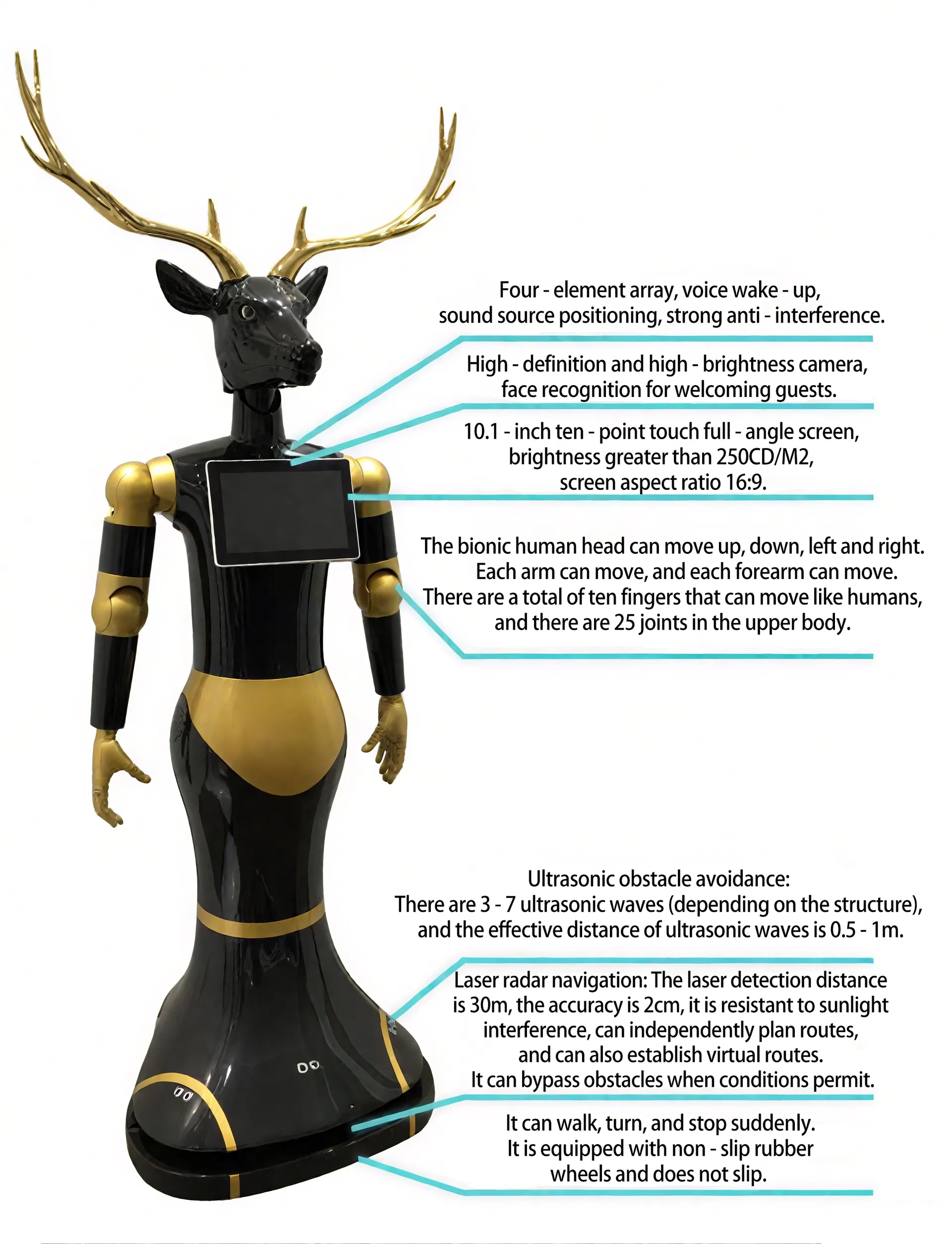 Efficient and Convenient Service Assistant-Heilu Intelligent Reception Robot