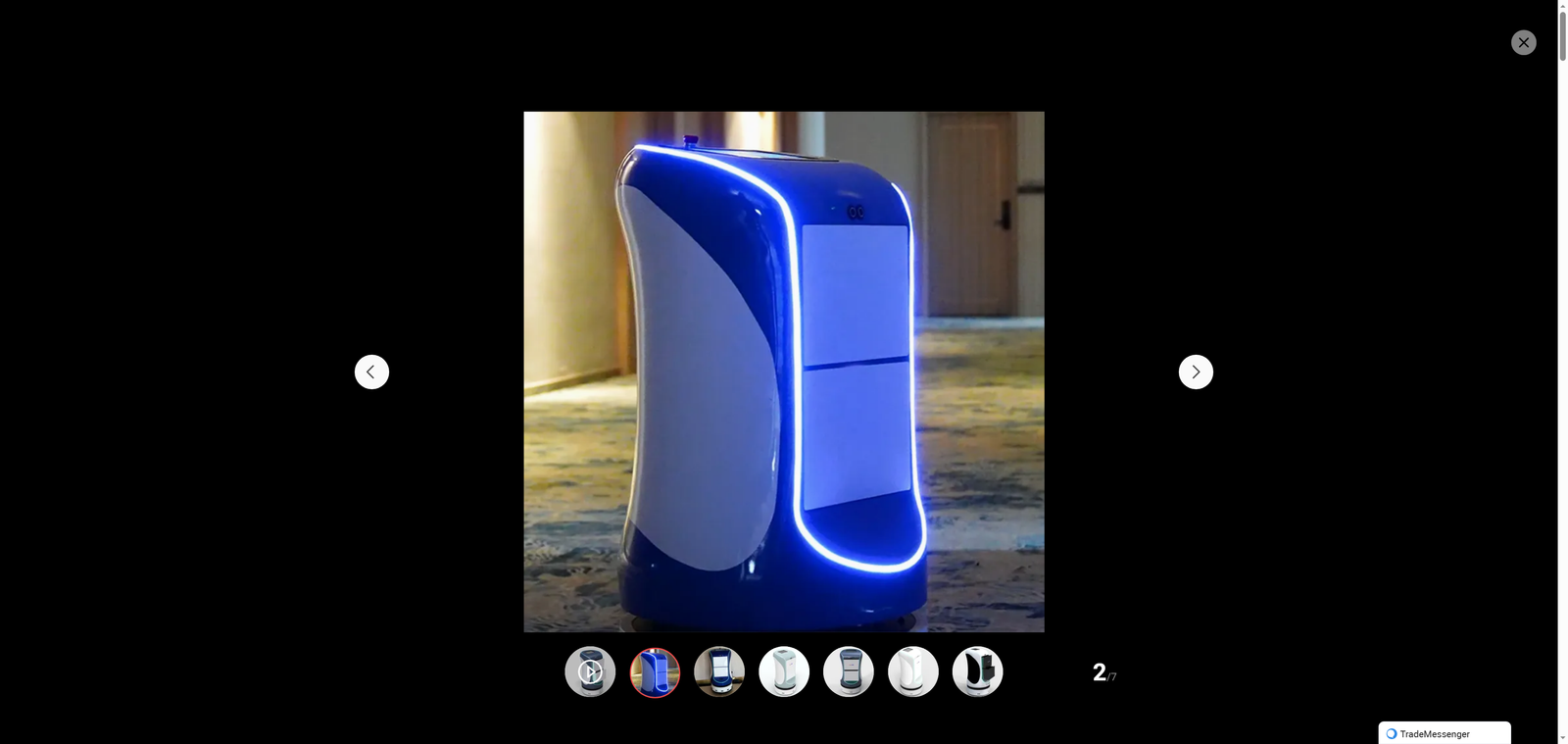 Hot Selling Factory Custom Adjustable Speed Hotel Delivery Robot