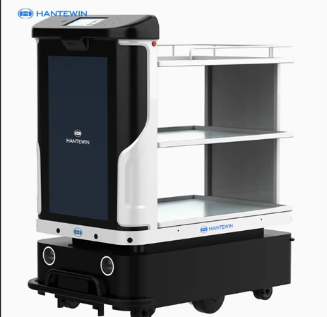 Robot Server for Hotel Restaurant Dish Recycle Intelligent Service Food Delivery Robot Robot Server for Hotel Restaurant Dish Recycle Intelligent Service Food Delivery Robot