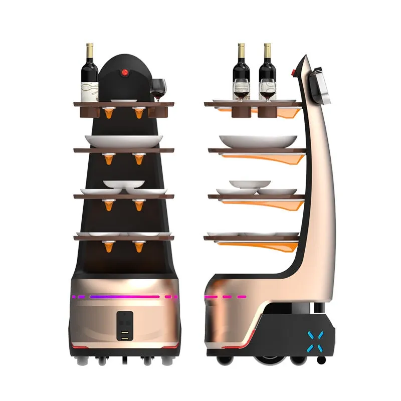 Hotels and Restaurants Automatically Charge and Avoid Obstacles for Accurate Delivery-Bearbot Delivery Robot