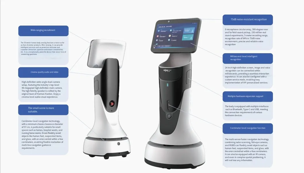 Mini Intelligent Reception Robot Welcome Guide Exhibition Hall Explanation Dialogue Assistance Legal Inquiry Commercial
