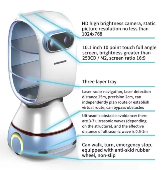 Cute-Themed Hotel Restaurant for Food Delivery-Benben Delivery Robot