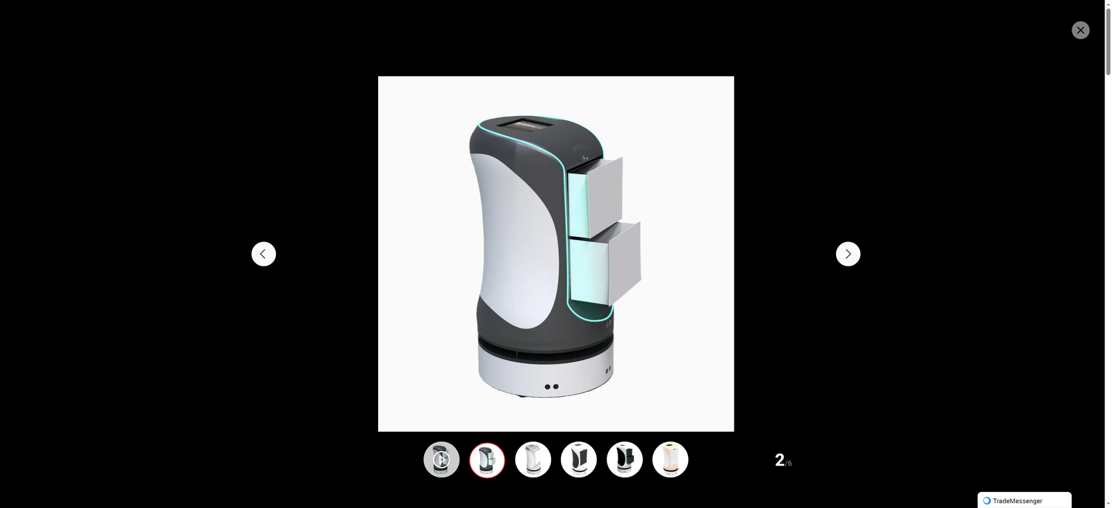 Efficient Contactless Delivery for Restaurants and Hotels - Tete Delivery Robot