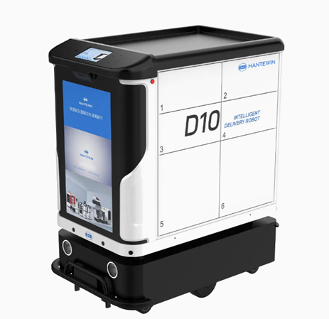 Multiple Storage Cabinets Hotel Office Item Autonomous Commercial Pacakge Delivery Robot