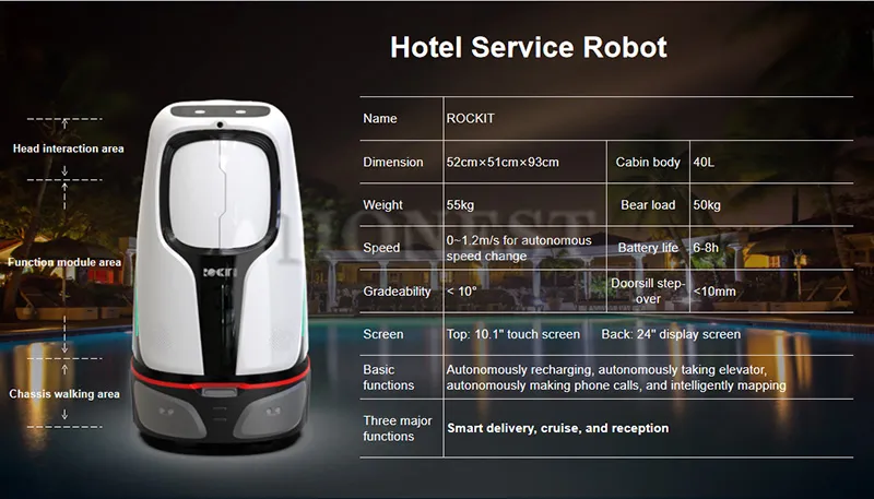 Digital Intelligent Delivery Robot Hotel / Mobile Robot