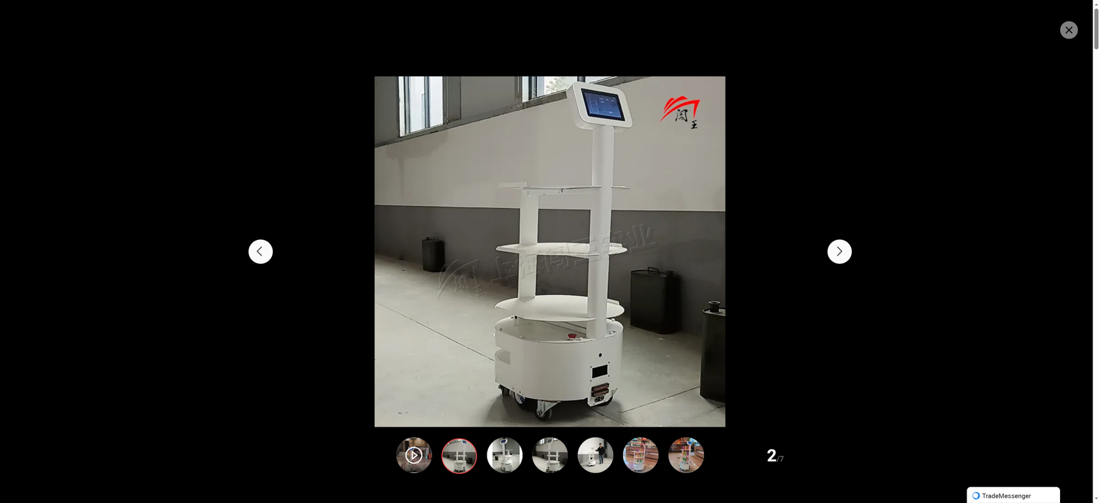 Restaurant Waiter Robot Canteen Meals Delivery Robot Autonomous Food Delivery Service Robot