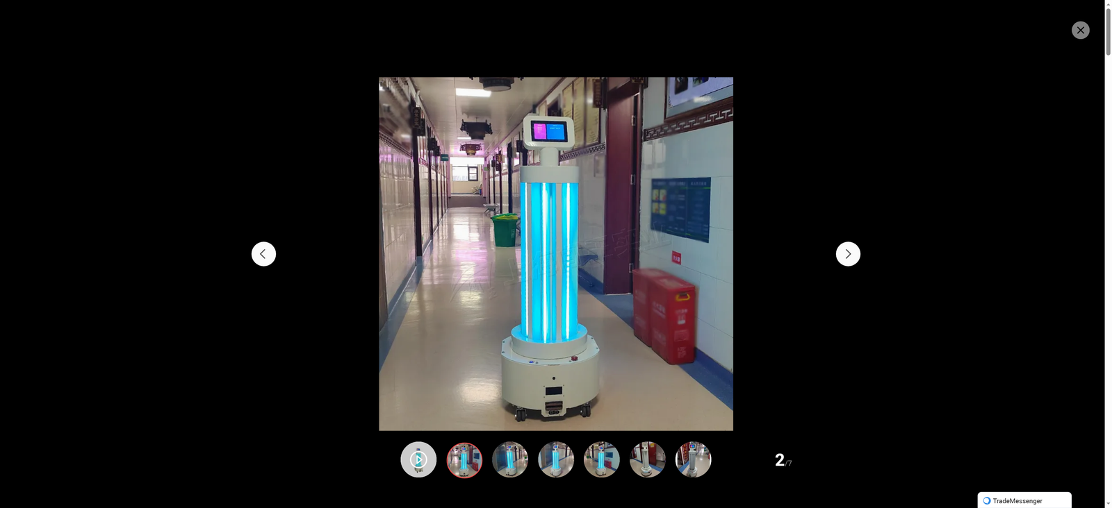 UVC Sterilizing Robot UV Disinfection Lamp Robot Physical Disinfecting Robot Ultraviolet Lamp Sanitizing Robot