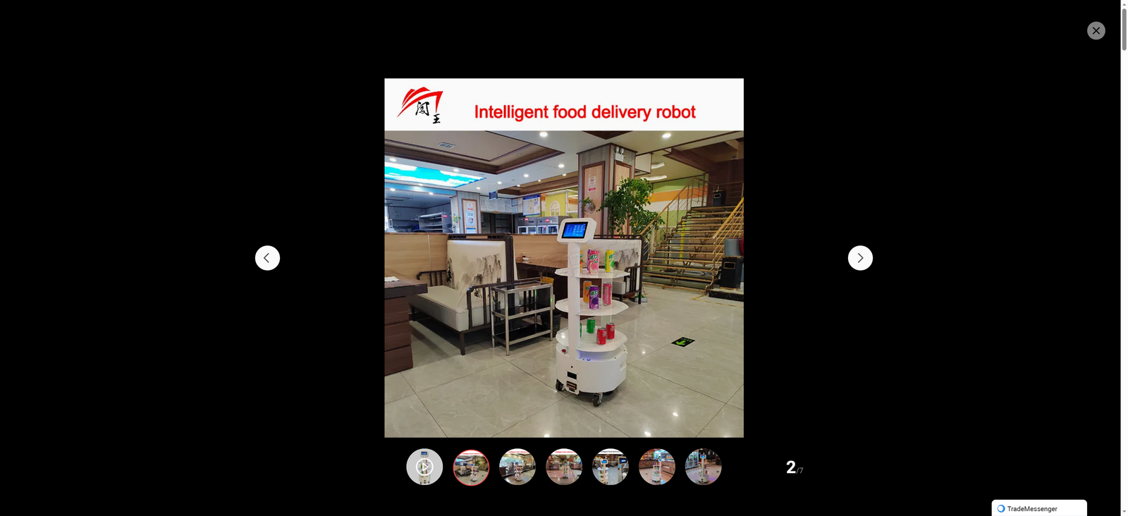 Versatile Catering Robot with Advanced Obstacle Avoidance Features