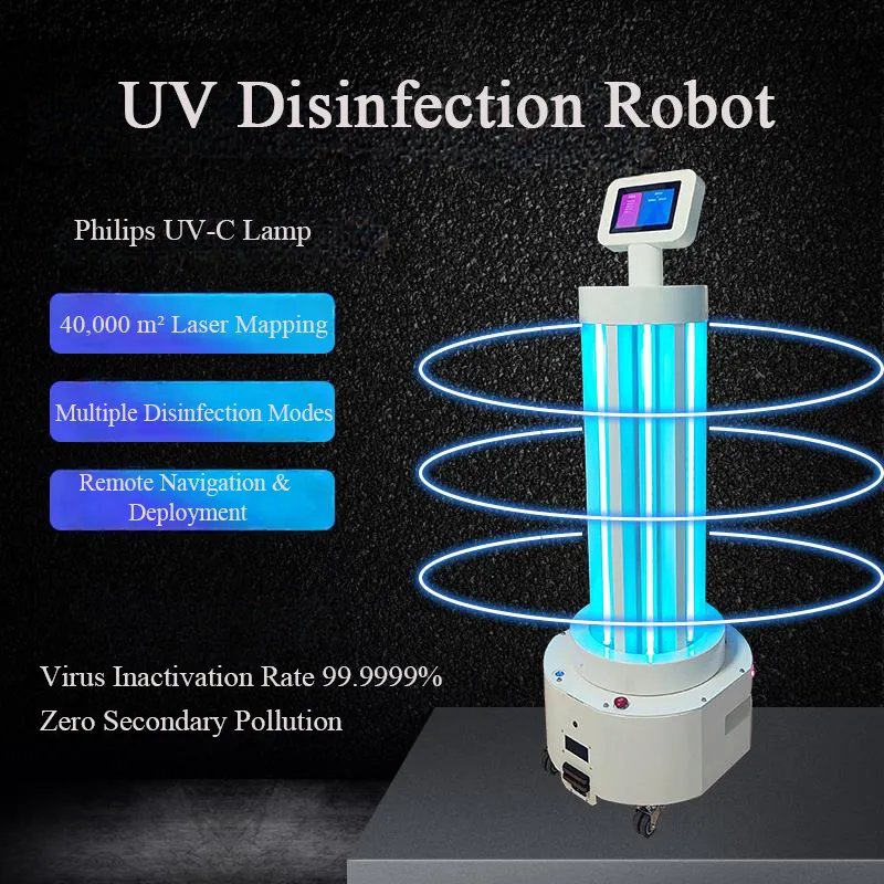 UV Disinfection Robot Sterilization Equipment, Hospital Restaurants, Hotel Applications, and The Brand of Chuangwang