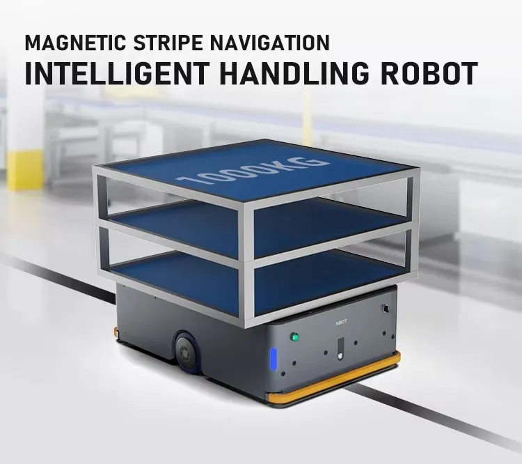 Xbot Agv1000 Remote Control Delivery Robot 1000kg Load Capacity Factory Transport Robot