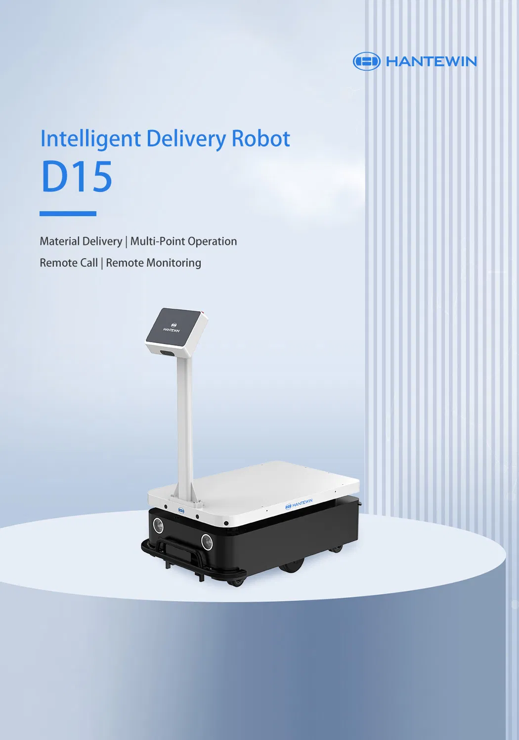 400kgs Autonomous Mobile Factory AMR Smart Intelligent Industrial Delivery Robot for Warehouse Logistic
