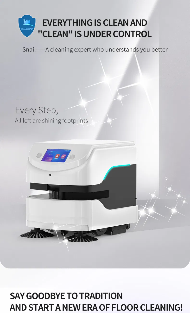 Reeman Snail 15L Tank Autonomous Cleaning Robot 4-in-1 Sweeping Mopping Vacuuming Disinfection with Auto Charge