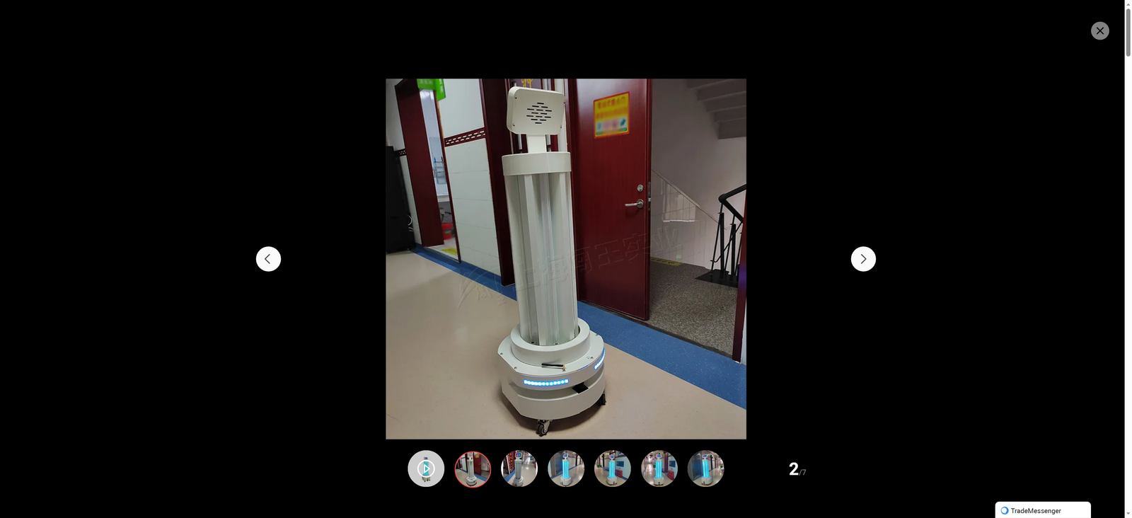 Shopping Mall Home Hospital UV Lamp Sterilizer UV Disinfection Robot