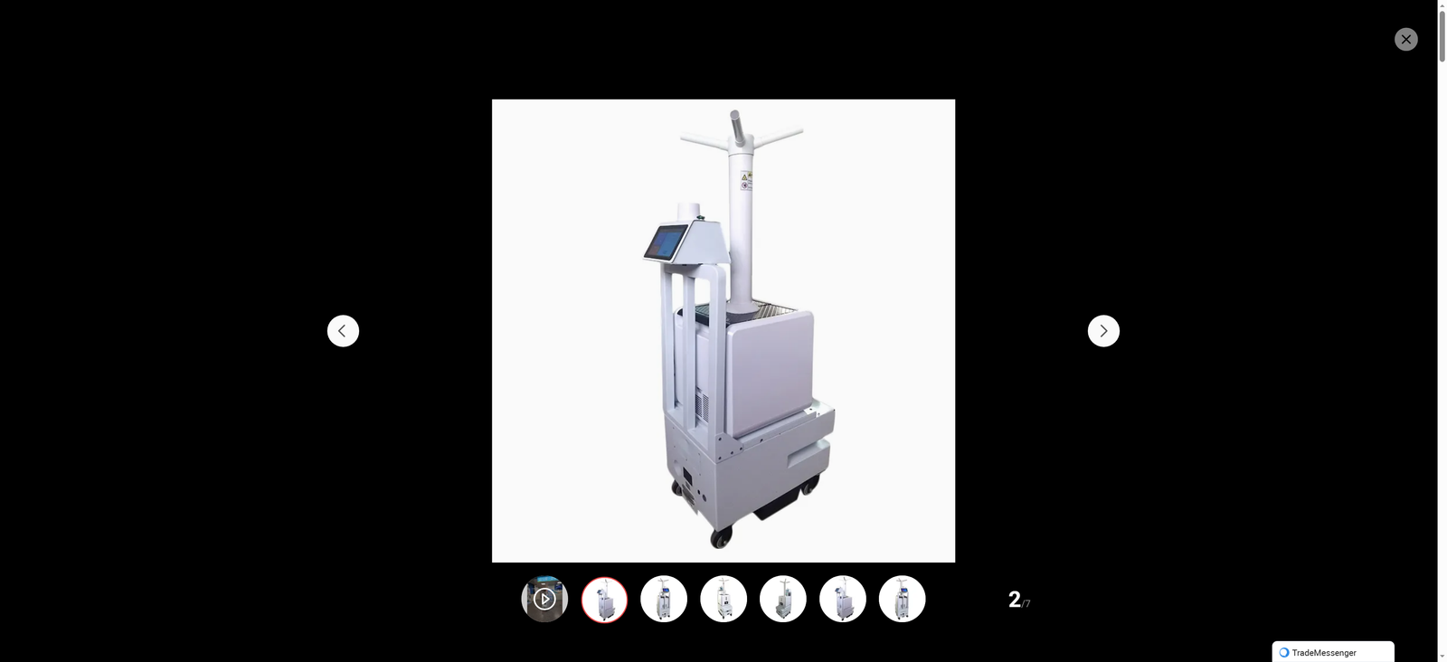Ai-Powered UV Disinfection Robot 99.9% Germ Kill Wireless   Autonomous