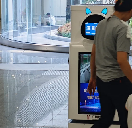 Amy Reception Robot in Resorts