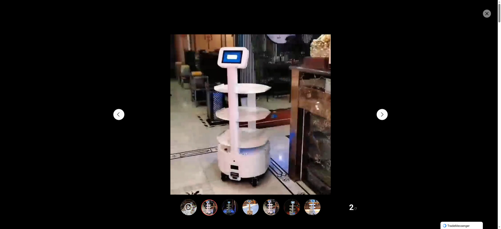 Self-Driving Robot for Restaurants Retirement Home Meal Robot Best Budget Serving Robot