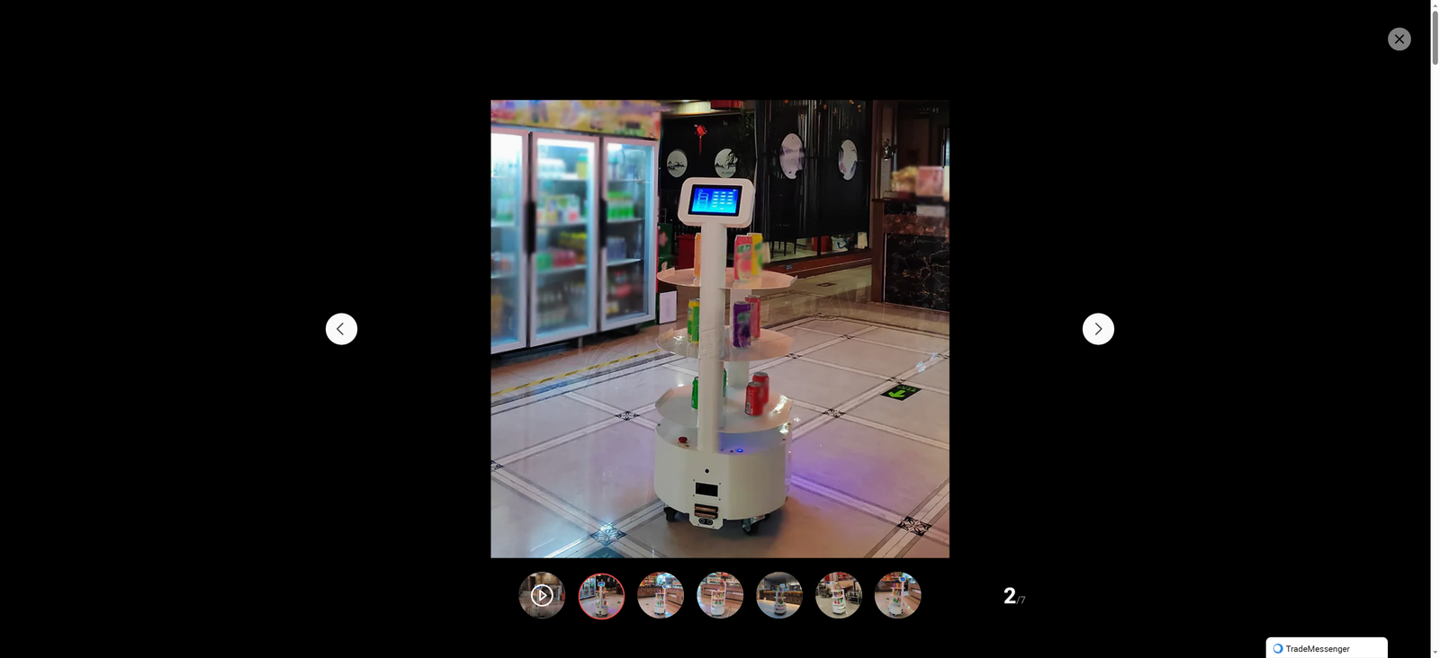 Intelligent Food Delivery Robot with Real-Time Navigation Technology